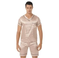 Pyjashort Satin Beige