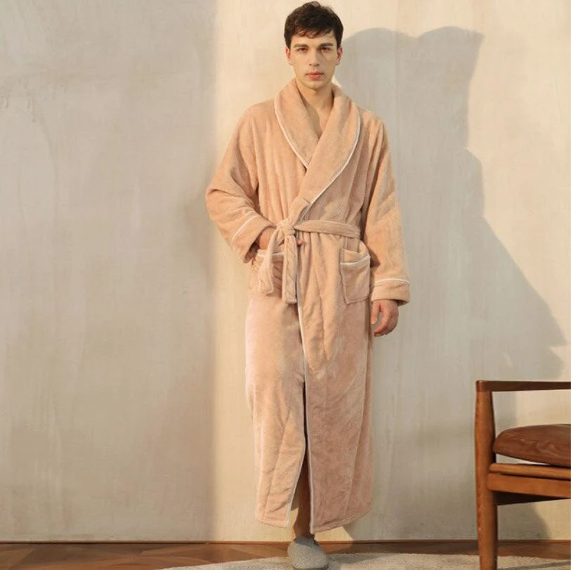 Peignoir Beige Homme