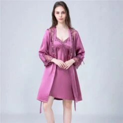 Ensemble Soie Elégant Violet