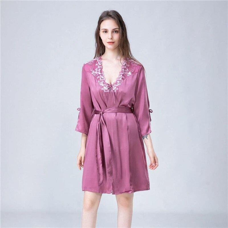 Ensemble Soie Violet