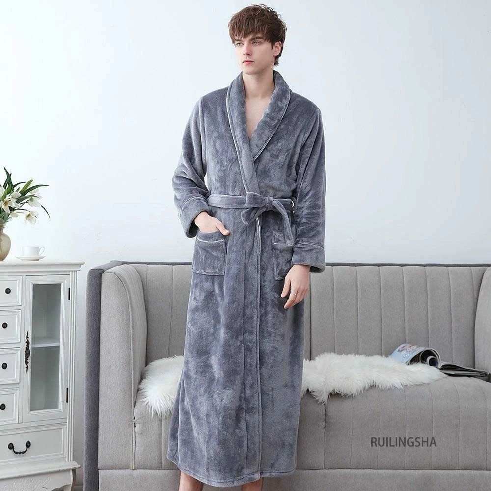 Peignoir Homme Gris