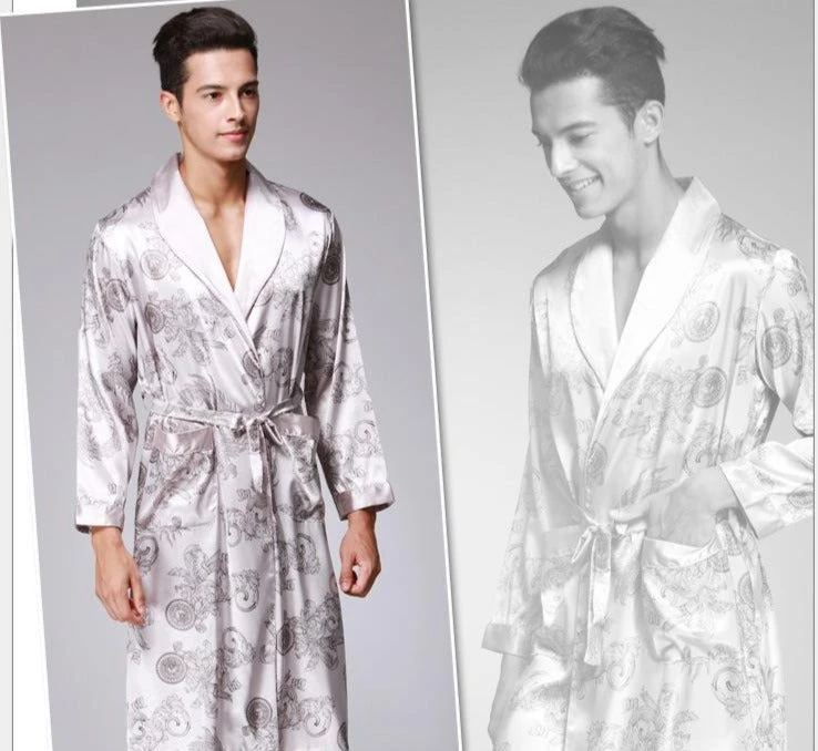 Robe De Chambre Homme Satin – Image 2