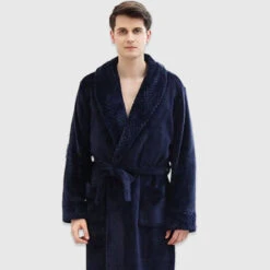 Peignoir Long Homme Polaire