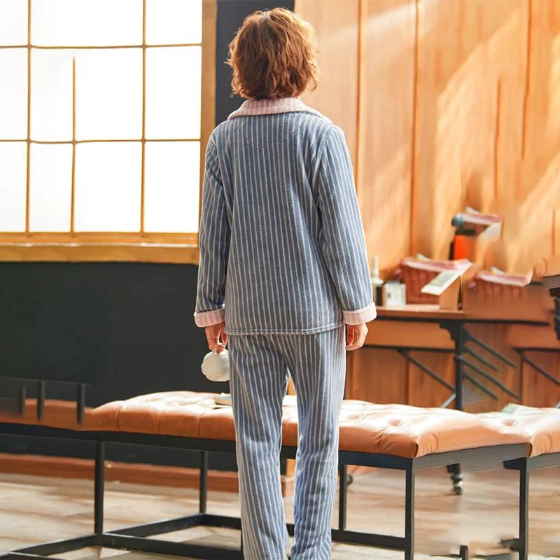 Pyjama Pilou Femme Rayé – Image 2