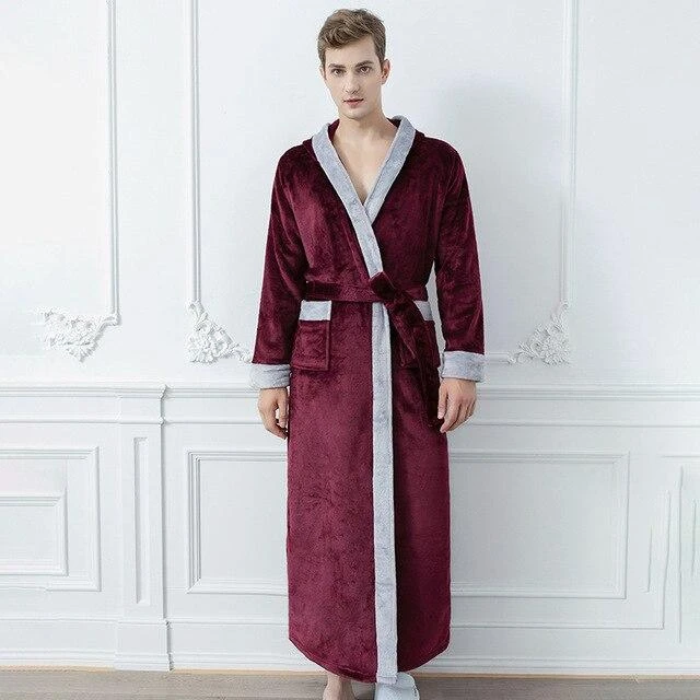 Peignoir De Bain Femme Bordeaux – Image 2