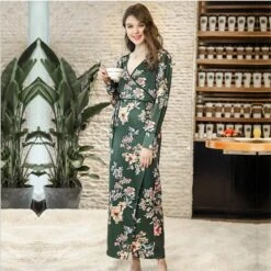 Peignoir Femme Fleuri