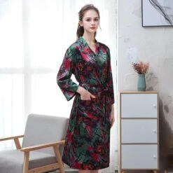 Peignoir Long Fluide Femme