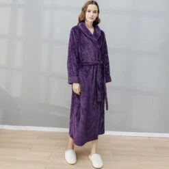 Peignoir De Bain Femme Violet