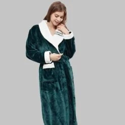 Peignoir Doux En Polaire Pour Femme