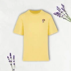 T-Shirt Homme Oversize Jaune 100% Coton