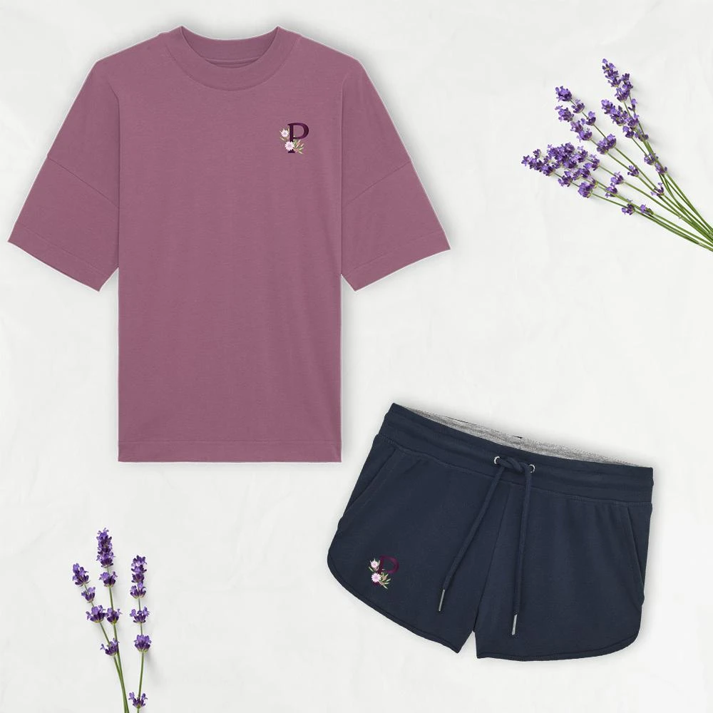 Haut Violet Oversize Femme Coton – Image 2