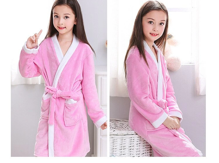 Peignoir Fille Rose – Image 3