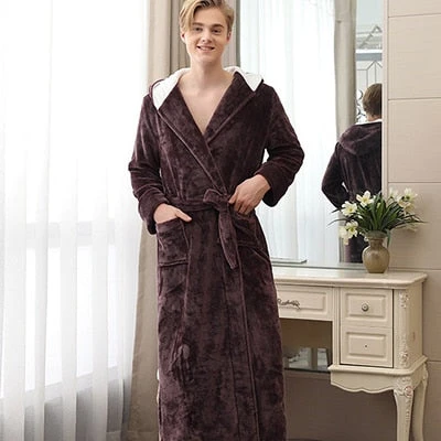 Peignoir Homme Bain Capuche