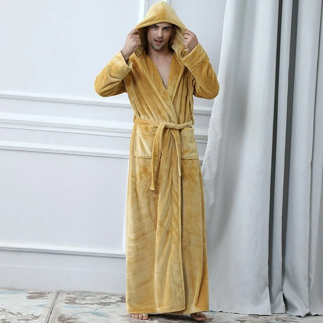 Peignoir Homme Capuche Polaire