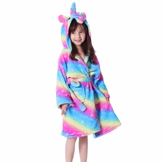 Peignoir Licorne Fille 5 Ans