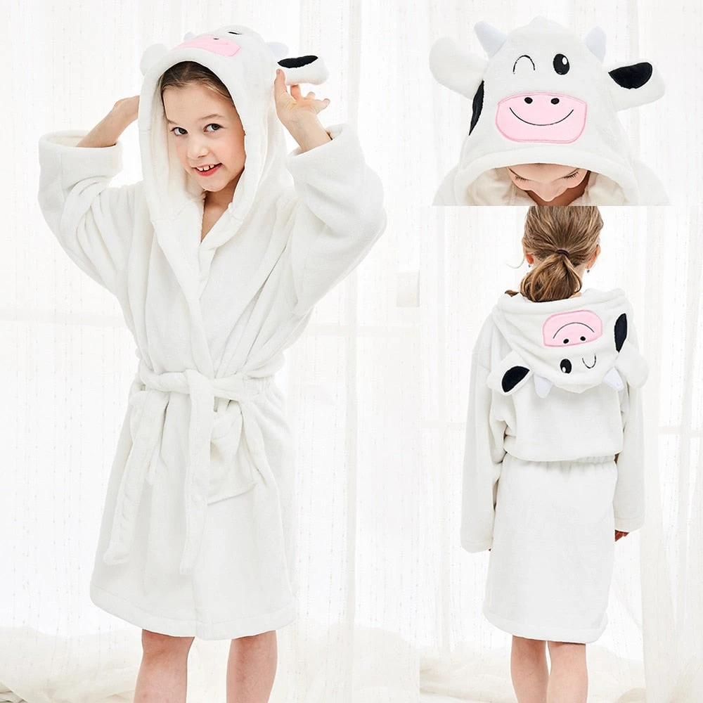 Peignoir Enfant Blanc – Image 2