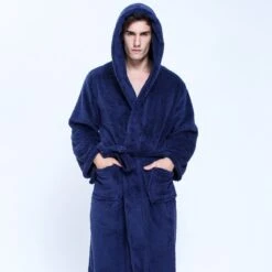 Peignoir Homme Polaire Capuche