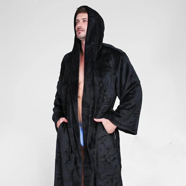 Peignoir Long Homme Capuche – Image 2