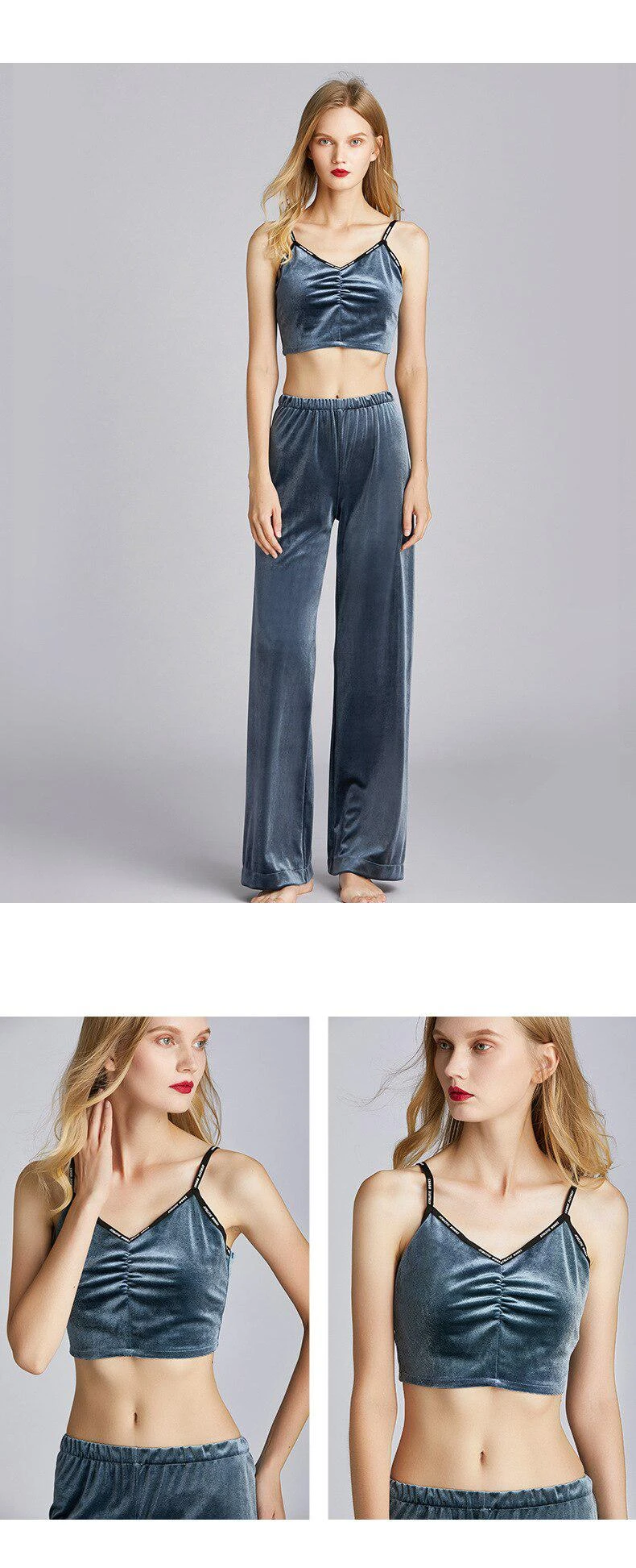 Pyjama Femme Velours Ras – Image 3