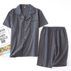 Pyjashort Coton Gris