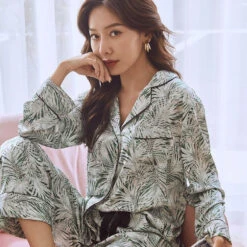 Pyjama Satin Imprimé Eté