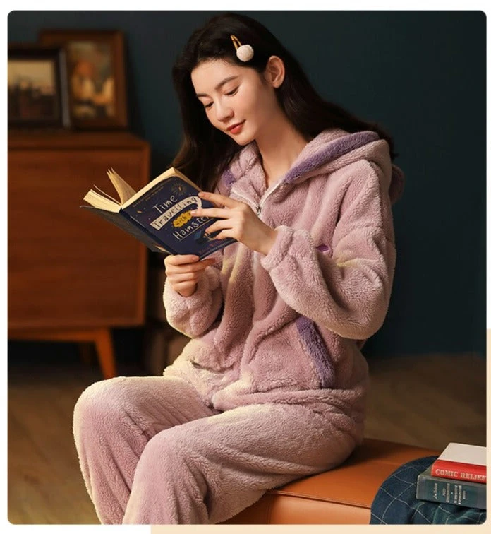 Pyjama Pilou Femme à Capuche – Image 5