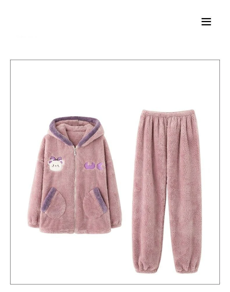 Pyjama Pilou Femme à Capuche – Image 7