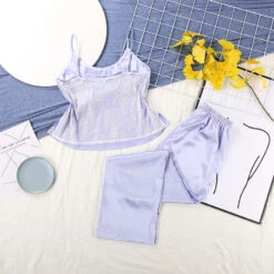 Pyjama Satin Lilas