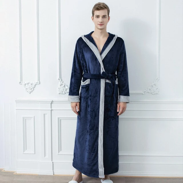 Peignoir Homme Bleu Marine