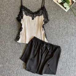 Pyjashort Dentelle Noir