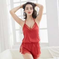 Combi-short Rouge