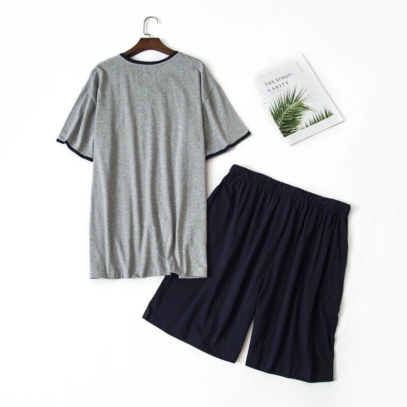 Ensemble Pyjashort Gris – Image 2