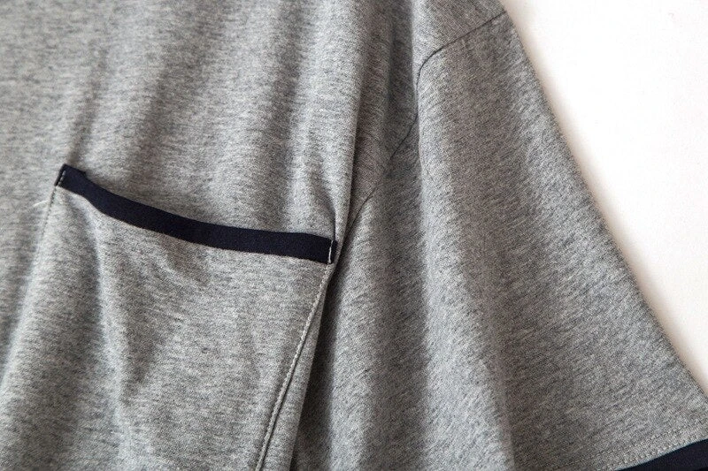 Ensemble Pyjashort Gris – Image 4