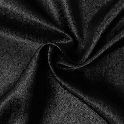 Peignoir Satin Homme Noir – Image 3