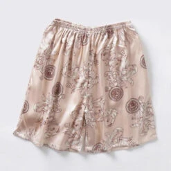 Pyjashort Satin Blanc Imprimé