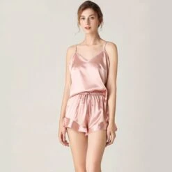 Pyjashort Femme Sexy Rose