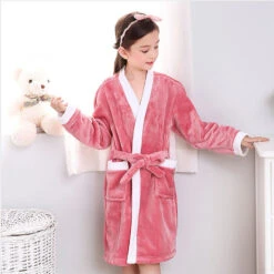 Peignoir De Bain Fille Rose